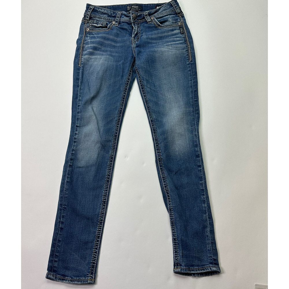 Silver Jeans Womens W29 L3S Suki Mid Skinny Super Stretch‎ Denim